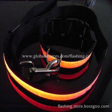 Hot Selling Top Quality Waterproof LED Dogs Leash with Zinc Alloy Hook